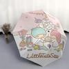 1 pièce Coffret Cadeau Festif Little Twin Stars avec Parapluie à Ouverture Automatique - Design Pliant Portable, Parapluie d'Extérieur à 8 Baleines en Fer pour Fans, Voyageur
