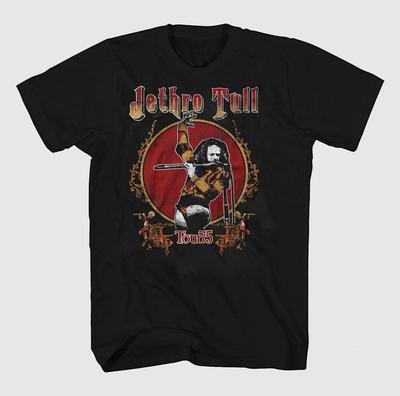 Tricou Unisex Jethro Tull Band Tour Bumbac Mânecă Scurtă Toate Mărimile S-234XL Tricou Unisex