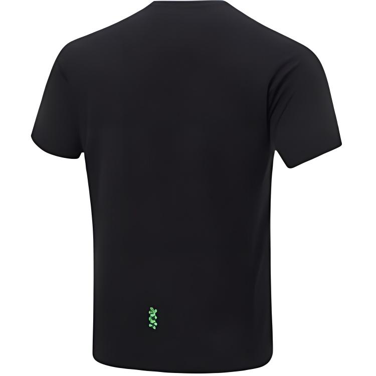 Li-Ning Comfortable Versatile Simple Solid Color Short Sleeve T-Shirt Men Tops Black ATSU577-1
