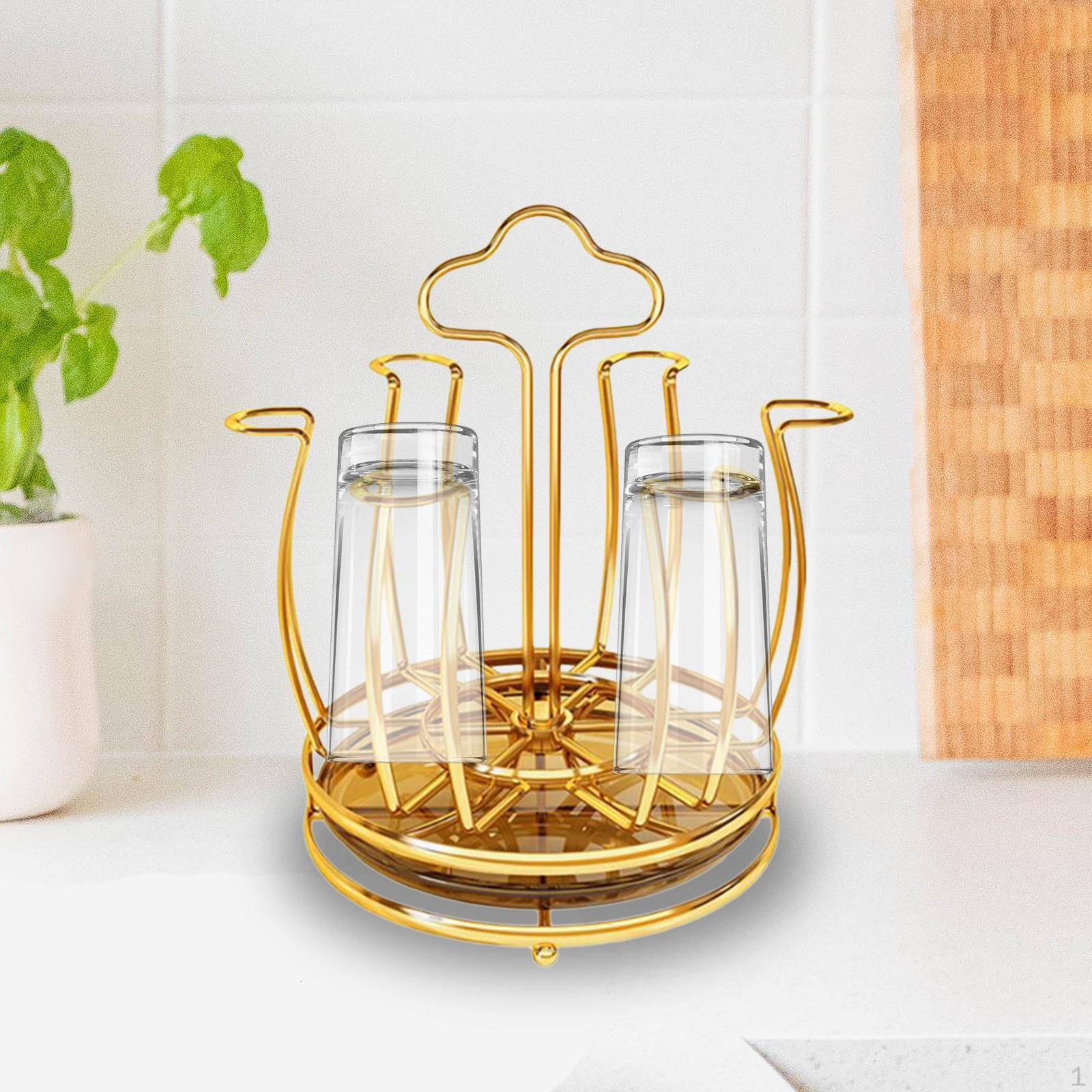 

Компактная сушилка для чашек для эффективного хранения и организации Pink Golden