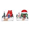 Christmas Resin Glow Rotating with Music Ornaments Christmas Gift Music Box Christmas Decorations