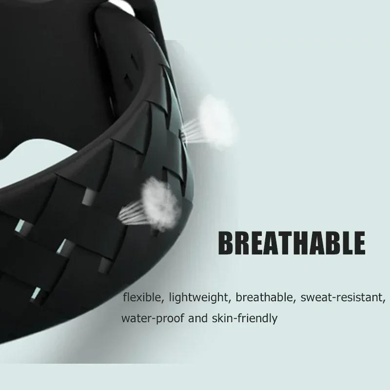 Silicone Strap for Apple Watch Band Ultra 2 49mm 46mm 45mm 44mm 42mm Sport Breathable Bracelet For IWatch Series 10 9 8 7 6 SE 5