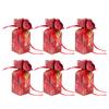 10 Set Candy Boxes Wedding Birthday Party Favor Gift Box with Ribbons DecorationRetro Flower Pattern