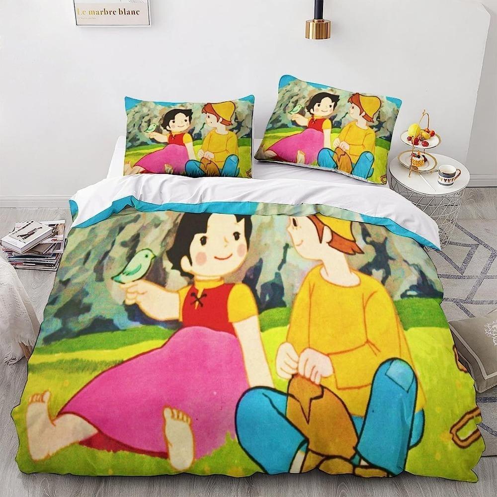 Cute Girl  Anime Patternduvet Cover   Bed Sheets Down Duvet Covers, Children's Duvet Covers, Adult Microfiberduvet Covers