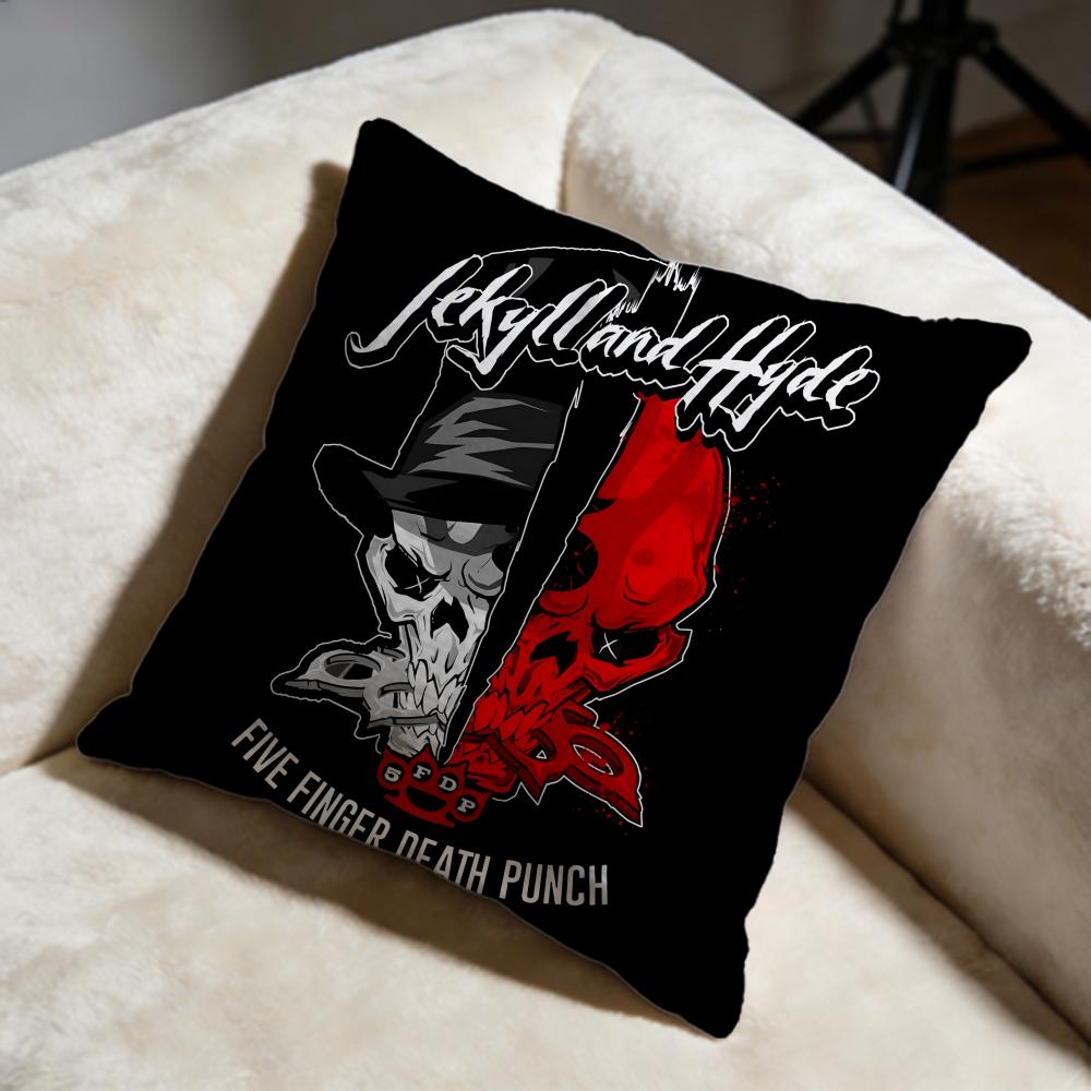 Fashion FFive Finger Death Punchiou Cushion Cover Soft Decorative Pillow Case Suitable for Bedroom Sofa Car Travel Use