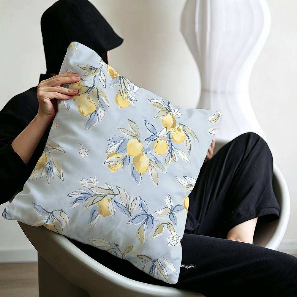 Fruit Lemon Pillow Cover for Bedroom Room and Living Room Sofa Decorative Cushion Cover