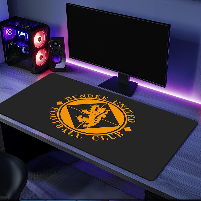 Dundee United Wappen Design Mauspade, Gummibasis, Esports Schreibtischmatte, Mauspade für Gamer und Bürogebrauch, Gaming Schreibtisch , leicht zu reinigende Matte