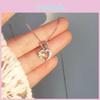 Adorable And Stylish Love Heart Necklace Perfect For Girls Versatile Collarbone Chain Alloy Material