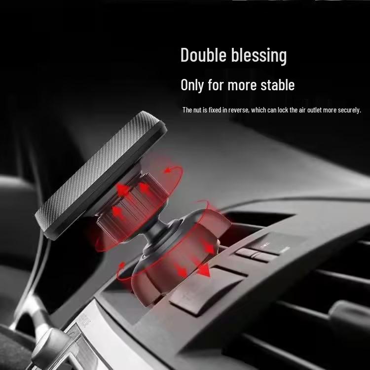 Strong Magnetic Car Phone Mount - Easy One-Hand Operation, Air Vent Compatible, Single Color Box