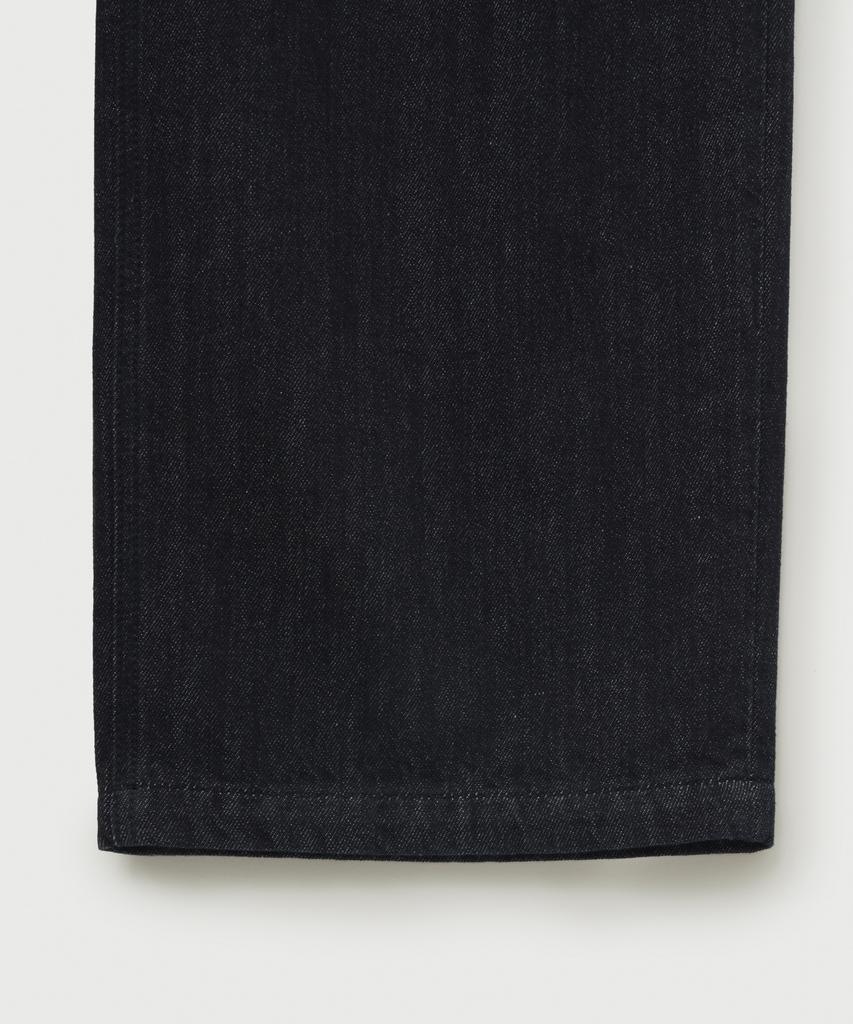 Seteo Wide Curved Denim Pants Indigo
