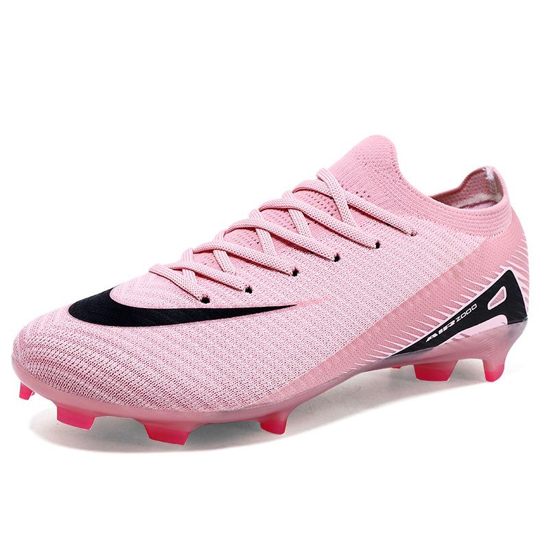 Seamless fly-woven football shoes men's and women's low-top teenage students' spikes children's training sneakers