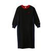 REVERSE Long Crew Loose Large Embroidered WEAVE(R) One-Piece Dress, Sleeve, Neck, 11.5oz, Fleece-Lined, Fit, Logo, CW-C005-055-M