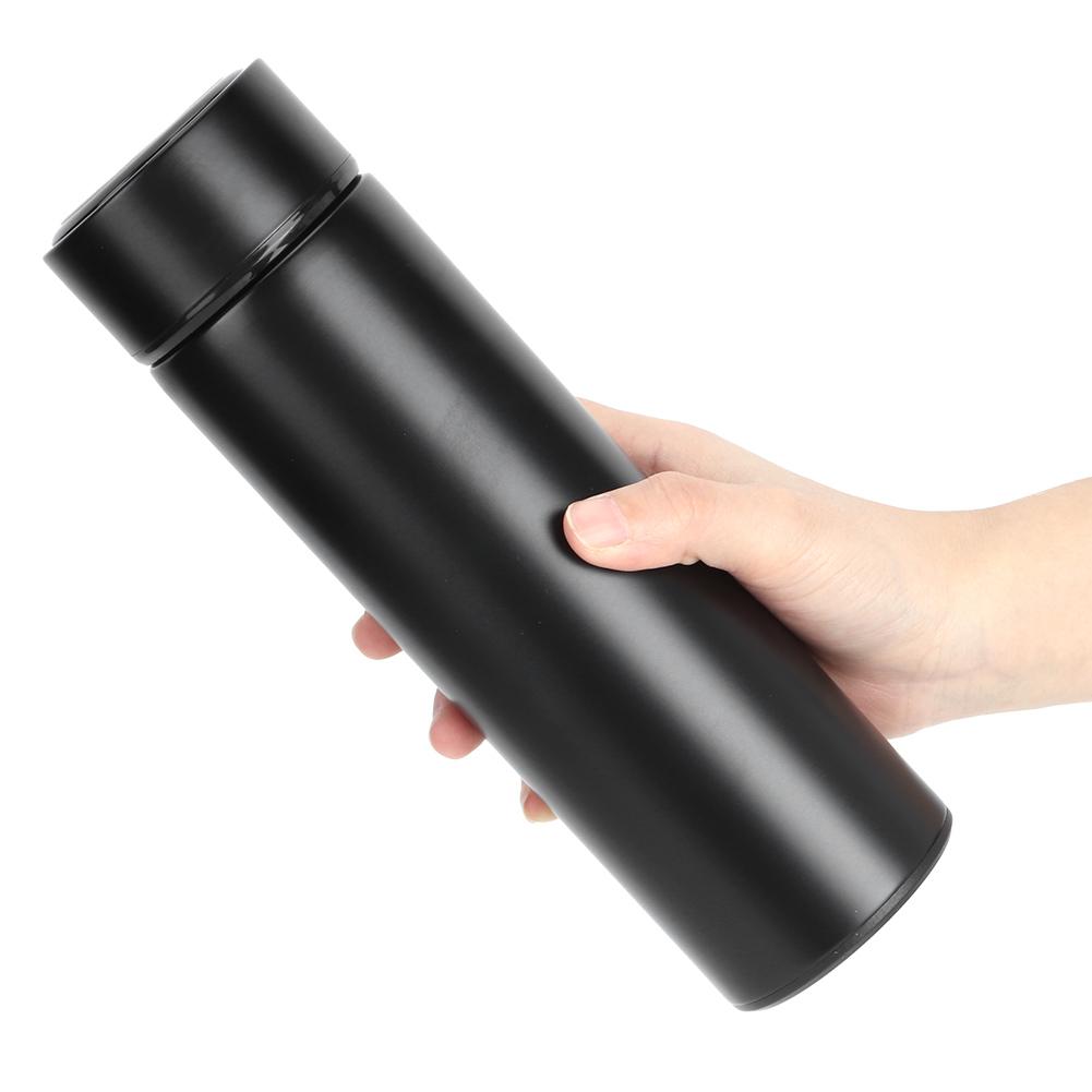Tazza Termica Sottovuoto 500ml Semplice Moderna Acciaio Inossidabile Isolante Borraccia per Uso Domestico Lavoro Opaca