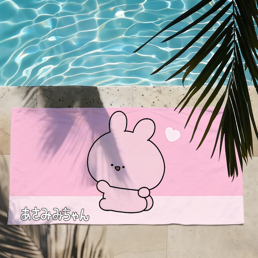 Cartoon cute Asamimichaan Towel Drying Bath Towel Applicable To Light Swimming Camping Yoga Beach Out