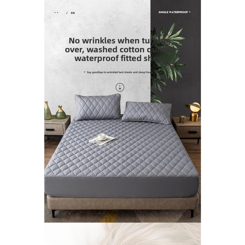 Ultraweicher Kühlender Wasserdichter Matratzenschoner, Schmutzabweisend und Knitterarm - Sehr Gut Geeignet für Schlafzimmer und Hotelmatratzenschutz