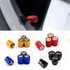 Tyre Stem Covers for Car Logo Ralliart Lancer Outlander ASX Colt Pajero Eclipse EVO Colt Wheel Tire Valve Caps 4pcs