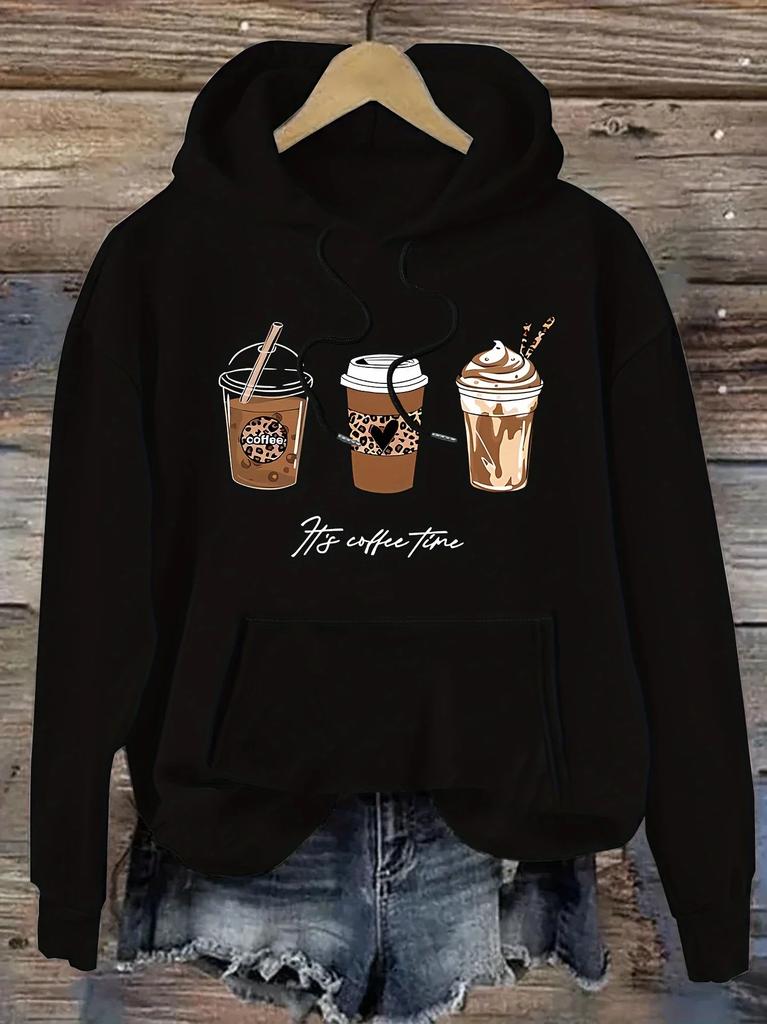 Oversized Hoodie Vintage Yin Yang Koi Print Retro Streetwear Minimal Typography Casual Autumn Winter Sweatshirt Loose Fit