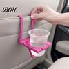 Space Saving Car Cup Holder 3D Printed for Back Seat, Foldable Phone No Glue Stand Tray, Hanging Drink Caddy SUV Truck, Airline Accessory Dual