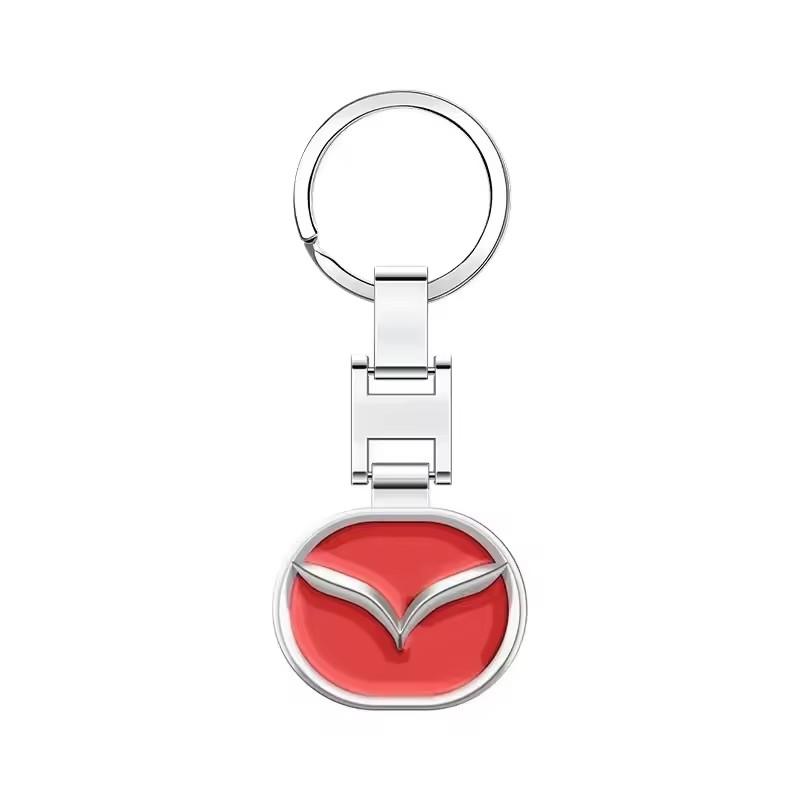 

2025 Hot Alloy Car Keychain Keyring Pendant Holder for Mazda MS Speed CX4 6 Atenza 3 Axela 2 MX5 CX7 CX5 CX9 323 RX8 626 Decorat красный