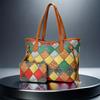 Stylish Tote Bag With Plaid Pattern Fashion Shoulder Bag Ladies Handbag 2024 Winter Easy Matching Clutch Bag With Wristlet