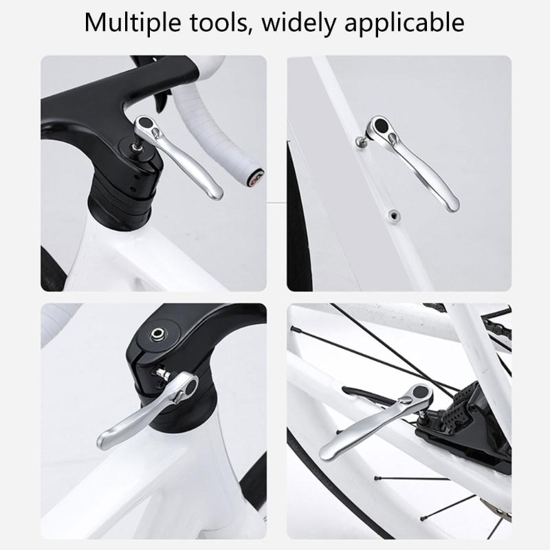 Compacts Folded Bike Tool Set 15 Functions Including Steel Ratchets Wrenches and Emergencies Tire Repair Accessories