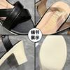 Summer new high heels women's fashion open-toe buckle belt woven thick heel fish mouth sandals women