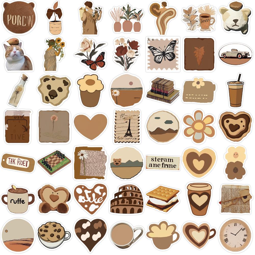 

50 шт./компл. стили Майяра Art Series 01 наклейки DIY модные водонепроницаемые наклейки-каракули