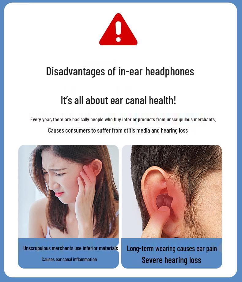 V59 Wireless Single Ear Bluetooth Earphone with Long Battery Life and Digital Display