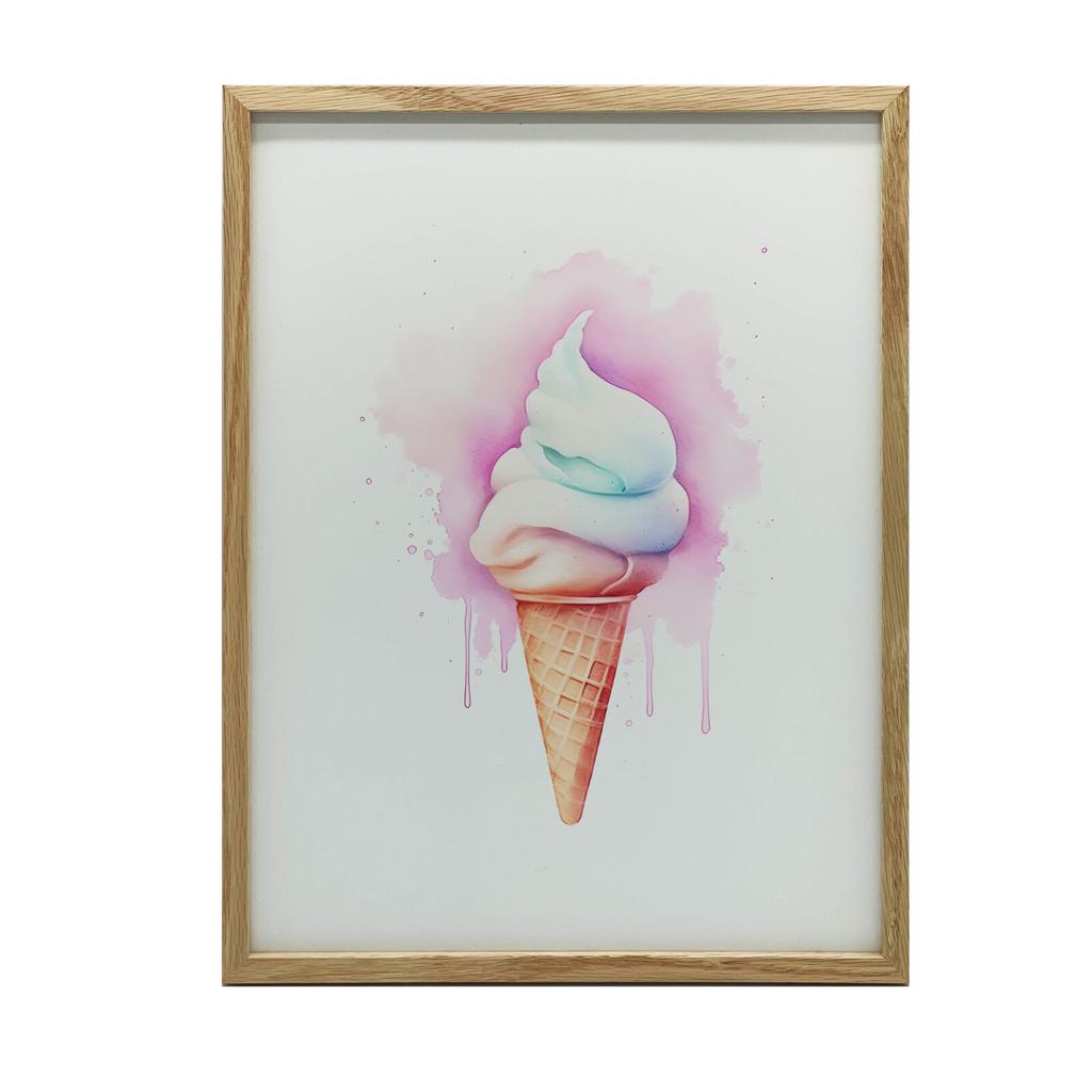 Tęczowe Lody Tęczowe Lody, 50X70 Cm, Bez Ramy, Płótno Premium Na Blejtramie