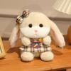 1316Cm Cute Pink Lop Rabbit Plush Backpack Charm Adorable Bunny Doll With Skirt Apron Kawaii Plushies Sweet Gift For Girls
