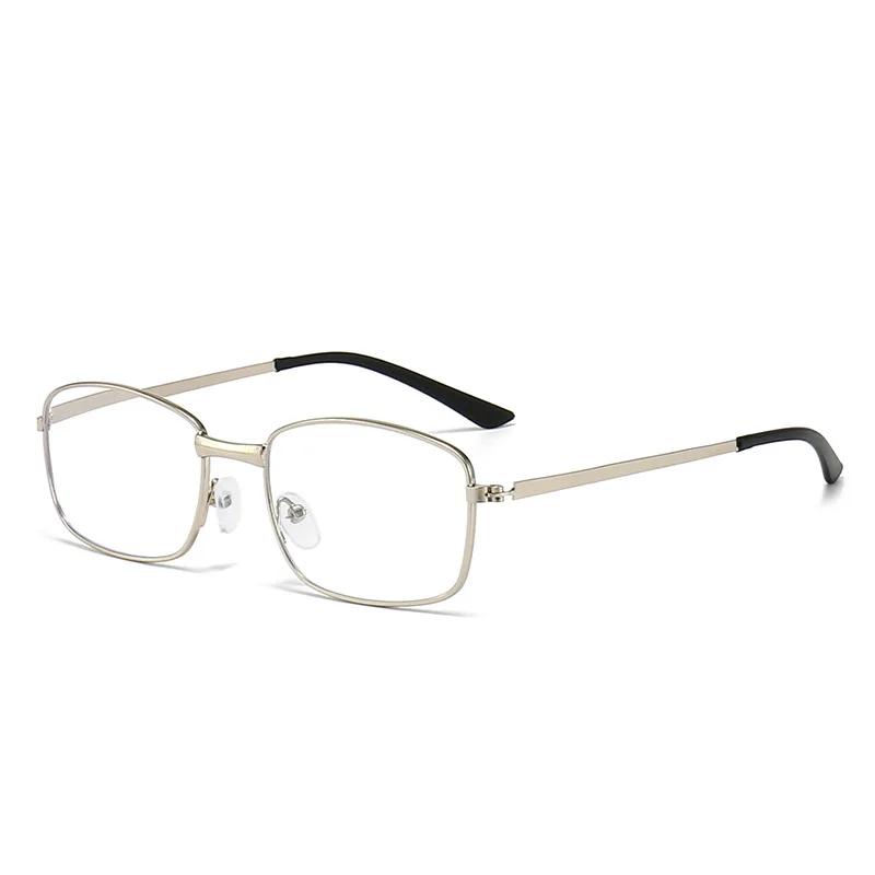 Men's Reading Glasses +1.0 +1.5+2.0+2.5+3.0+3.5+4.0 Anti Blue Presbyopic Glasses Black Metal Frame Prescription Glasses