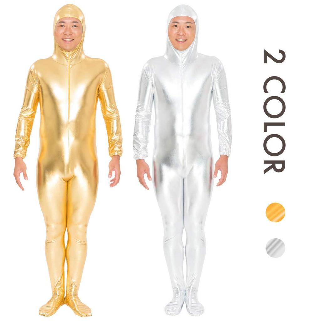 Pure Full Body Tights Cosplay Halloween M Gold [PURE]