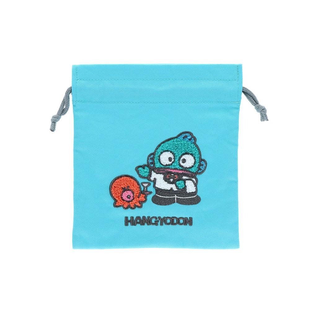 Stationery Hangyodon Sanrio Characters Merchandise Drawstring Bag with Sagara S2337290 [SUN-STAR] Sun-Star Embroidery,