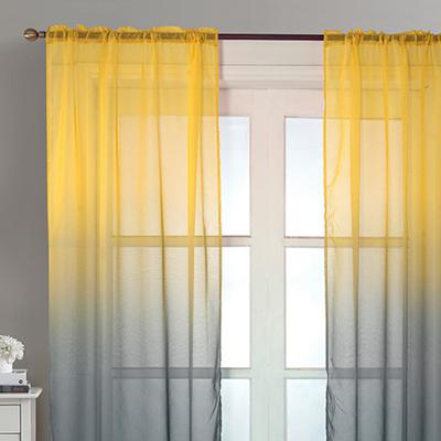 Przezroczysta zasłona przydatna miękka w dotyku lekka zasłona okienna Panel Ombre Design zasłona okienna Panel tiulowa zasłona do salonu