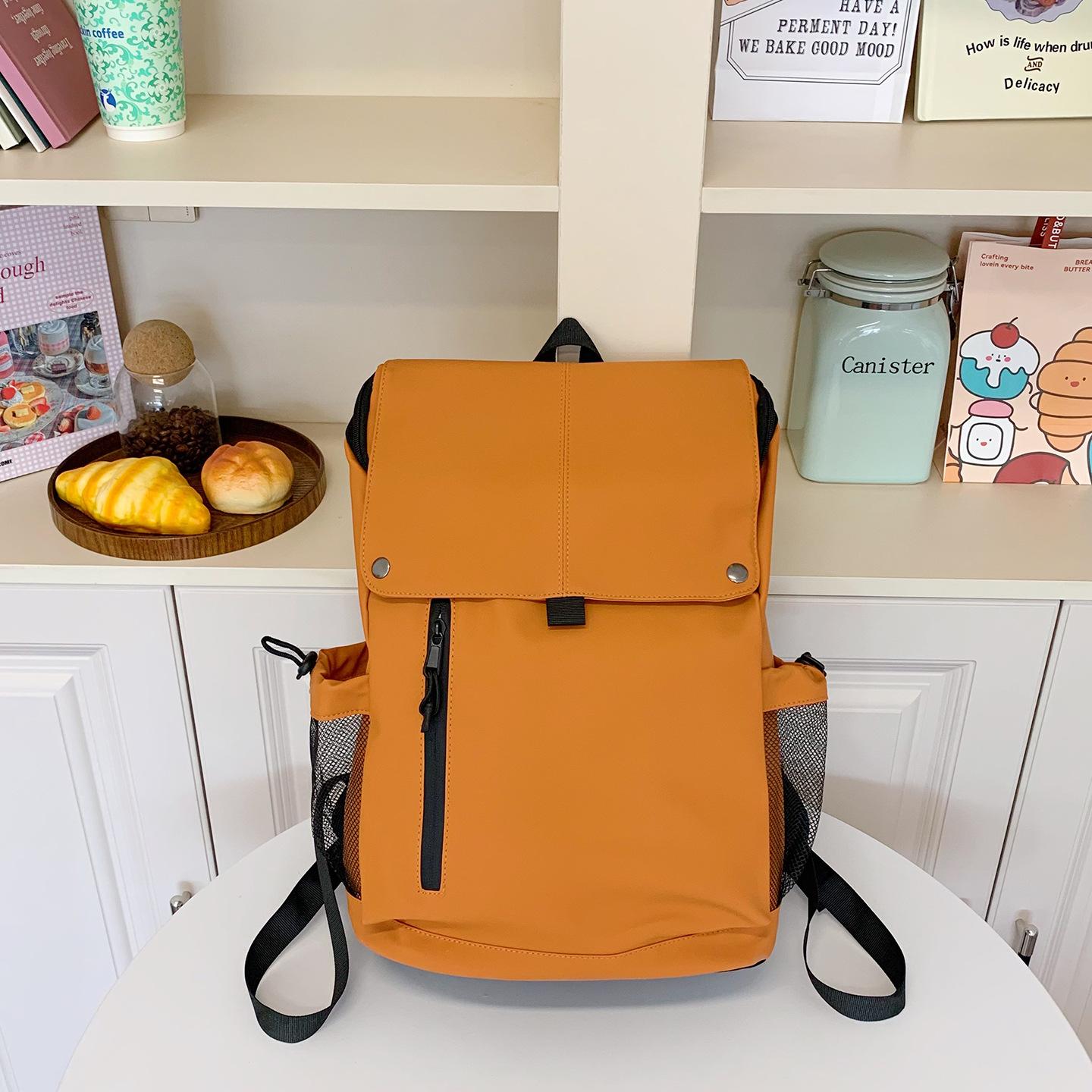 

Large Capacity Backpack College Student Middle and High School Premium Sense Multi-Pocket Outdoor Summer Backpack коричневий