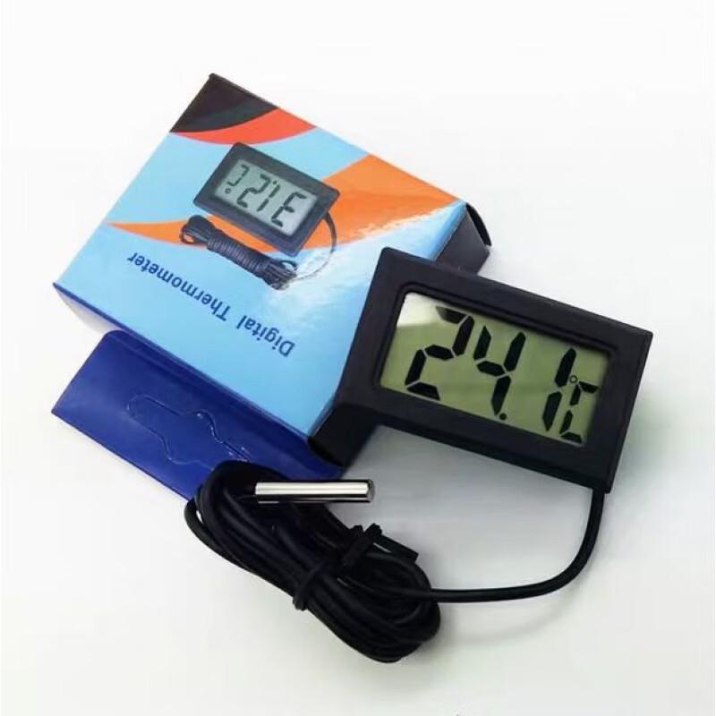 Digitales Anzeigethermometer mit Sonde für Elektronik, Kühlschränke und Aquarien