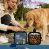 1Pcs Transparent Side Essential Dog Walking Accessory Portable Polyester Dog Treat Pouch With Zipper Closure For Outdoor