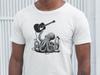 Octopus Guitar T-Shirt Octopus Playing Guitar Shirt Rock Music Lover Gift Ocean Animal Music Player Shirt Weird Animals Shirt Guitarist Tee