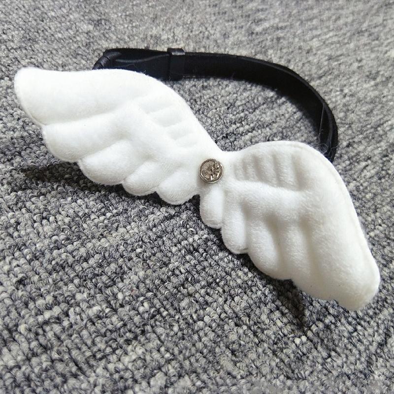 Cute Necklace Small Dog Cat Little Angel Wing Collar Personalized  Necklace Traction For Small Puppy Kitten Pet Products
