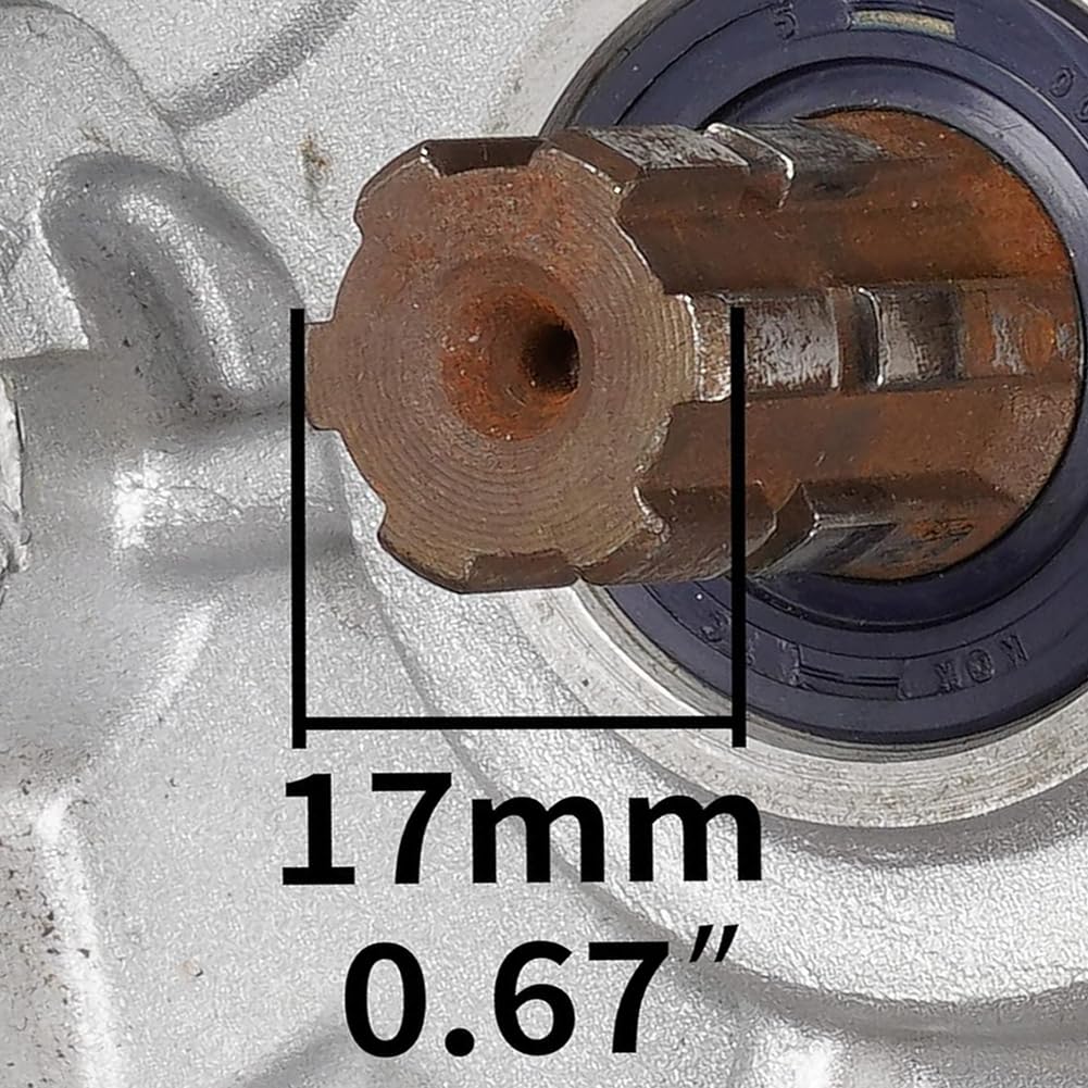 420 14T 17mm Chain Sprocket with Retainer Plate Motorcycle Front Sprocket Gear fits for 50cc 70cc 90cc 110cc 125cc 140cc 160cc Engine Pit Dirt Mini