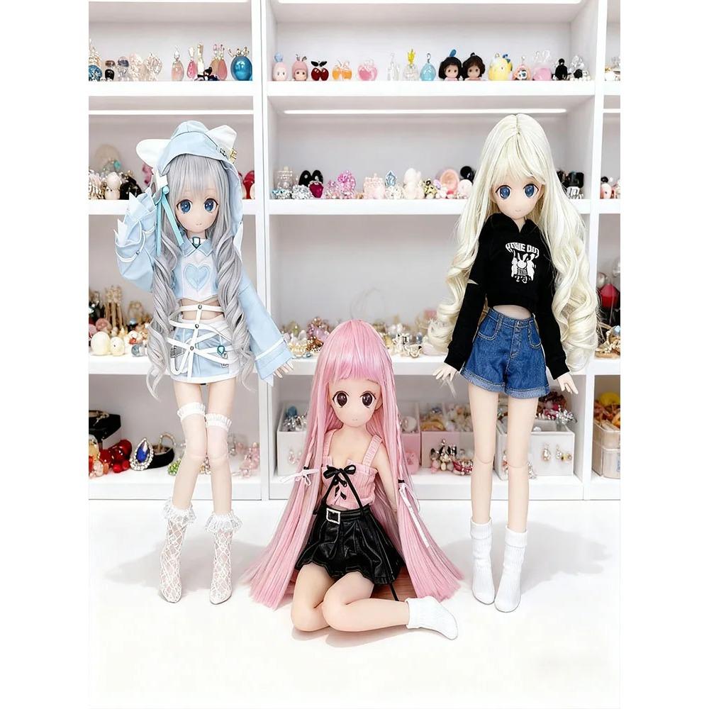 Anime Söt Realistisk Handgjord Fullkropps Silikondocka - Solid Livslik Beröring Samlarbar Cosplay Figur Tillbehör
