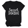 Soccer Mom European and American Crew Neck Women's Casual Loose Short-sleeved eBay Foreign Trade Spot Large Size Comfortable T-shirt