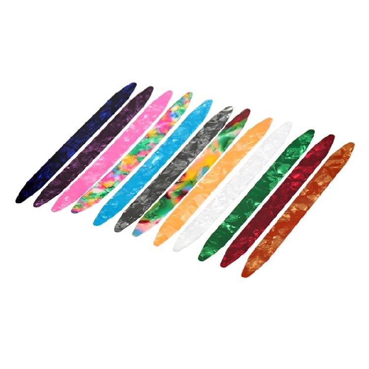 

12Pcs Celluloid Oud Picks Set Glossy Colorful Surfaces for Beginners Light Weight Friendly to Ease Playing Discomfort 1