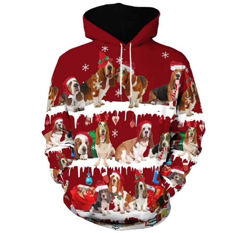 Spring Autumn Christmas Decoration Collection Graphic Hoodies Men 3D Merry Christmas Printing Hoodie Sweatshirts Funny Pullovers