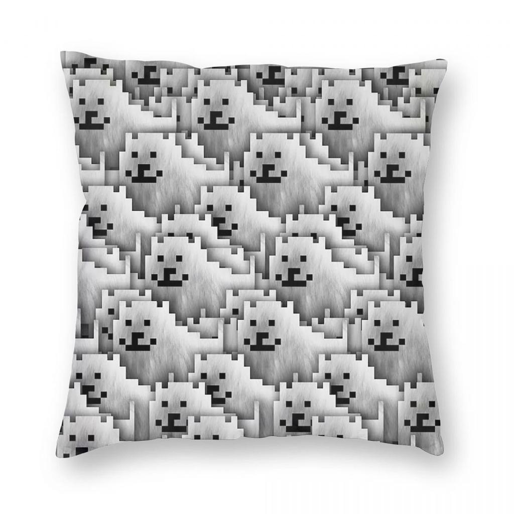 Undertale Annoying Dog Video Game Cute  Square Pillowcase Pillow Cover Cushion Throw Pillow for Home Sofa Living Room
