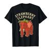 Strawberry Elephant Funny Italian Brainrot Kids Gaming Meme T-shirt for Men Women Cotton Short Sleeves Plus Size Loose Soft Top