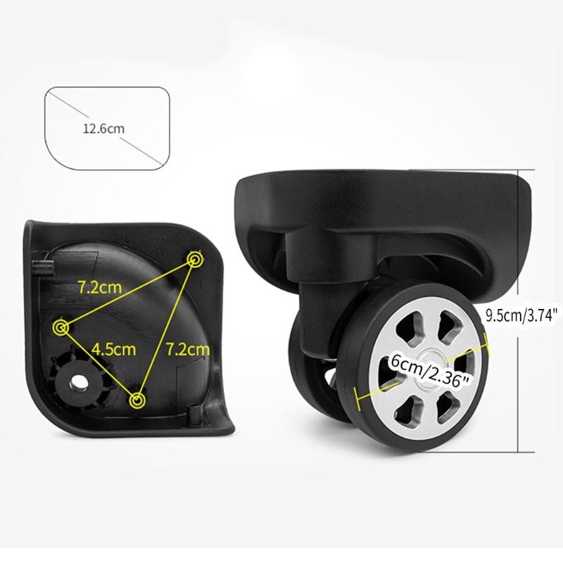 Durable Replacement Luggage Wheels Repair Your Suitcase with Smooth 360° Rotation Parts Accessories