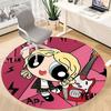 1pc Powerpuff Girls Office Round Area Rug, Under Office Chairs Bedroom Living Room Home Decor, Room Deco, Available in Various Sizes