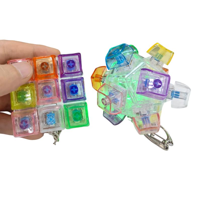 Spherical Square Keyboard Key Fidget Toy For Adults Stress Relief Decompression Office Table Toy