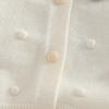 Girls' Beige Knitted Cardigan 2-8 Years Soft Sweater Coat with Colorful Flowers Fashion Toddler Girl Autumn Winter Top